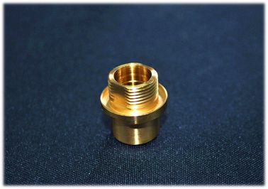 Non Standard Gold Plated Copper Turned Parts , CNC Machining Part