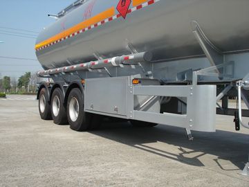 remorque mobile de réservoir de carburant de pétrole d'alliage d'aluminium de l'axe 46000L de 3x12T BPW