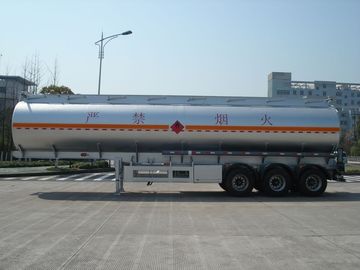 remorque mobile de réservoir de carburant de pétrole d'alliage d'aluminium de l'axe 46000L de 3x12T BPW