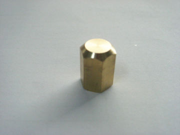 Précision faite sur commande de commande numérique par ordinateur de laiton usinant, pièces de rotation de laiton de bague hexagonale de commande numérique par ordinateur