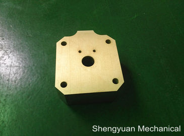 Logement jaune d'or de usinage de Powdercoat de l'aluminium 5083 de converti de précision froide de commande numérique par ordinateur