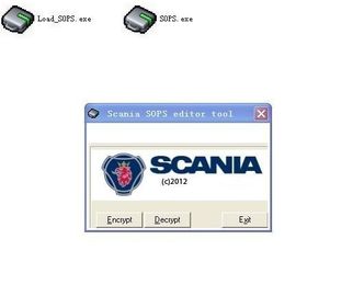Les concessions de Scania que l'outil Scania VCI de rédacteur 2 concessions classent l'unité de chiffrement/Decryptor avec modifient des paramètres