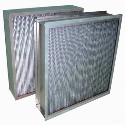 Filtre à hautes températures de Hepa de pli de papier d'aluminium pour le système industriel de filtre à air