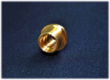 Pièces tournées non standard d'en cuivre plaqué d'or, pièce de usinage de commande numérique par ordinateur
