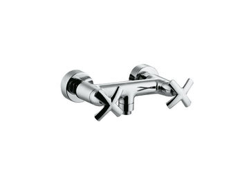 Robinets de mélangeur en laiton de douche de cartouche de quart de tour/robinets froids-chauds avec la finition passée au bichromate de potasse pour des salles de douche