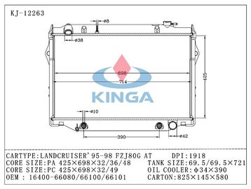 remplacement de radiateur de 95 - 98 FZJ80G Toyota Landcruiser, transmission automatique