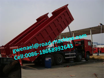 Système de levage résistant du camion à benne basculante de sable de roue du camion- du camion à benne basculante de HOWO 8x4 50ton 10 HYVA Hdraulic
