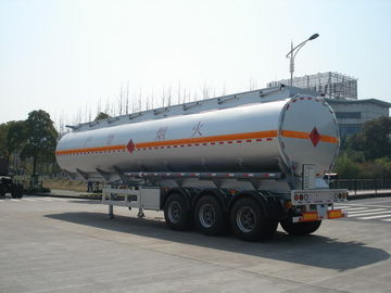 remorque mobile de réservoir de carburant de pétrole d'alliage d'aluminium de l'axe 46000L de 3x12T BPW